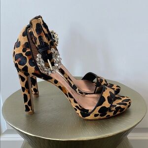 Ted Baker London Claudel Genuine Calf Hair Ankle Strap Sandal